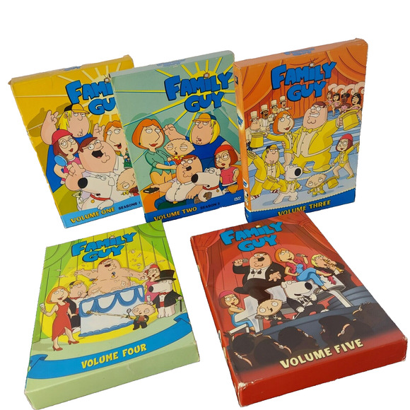 Family Guy DVD Sets Volumes 1 Through 5 No Season 2 Disc 2 Volumes 1, 2, 3, 4, 5 - Picture 1 of 13